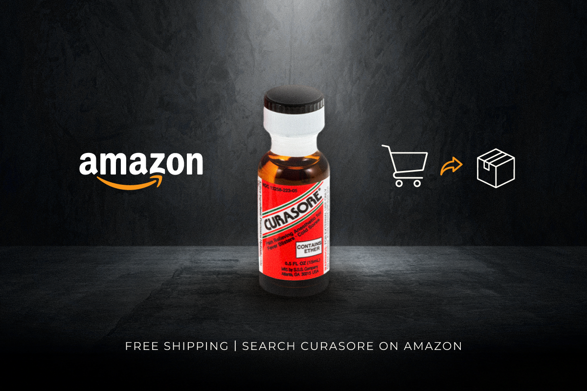 curasore, free shipping on amazon promo graphic