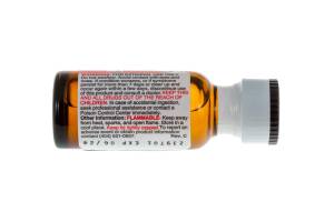 curasore product, bottle, back