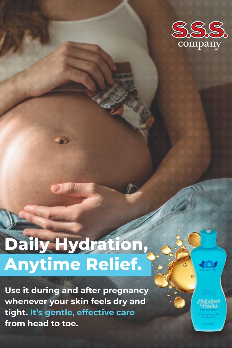 Hands resting on a pregnant belly